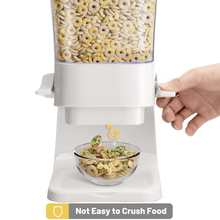 Load image into Gallery viewer, Cereal Dispenser Countertop, Cereal Containers Storage, 5L Organization and Storage Containers for Kitchen, Dry Food Dispenser for Rice, Grains, Nuts, Snack,Oatmeal, White
